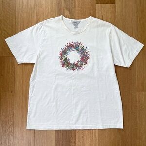 Northern Reflections Floral Graphic T-shirt in White Size XL